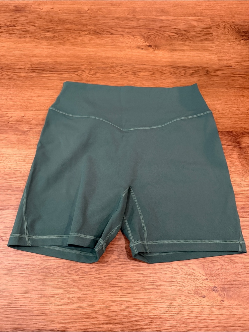 High-Waist Forest Green Women's Bike Shorts